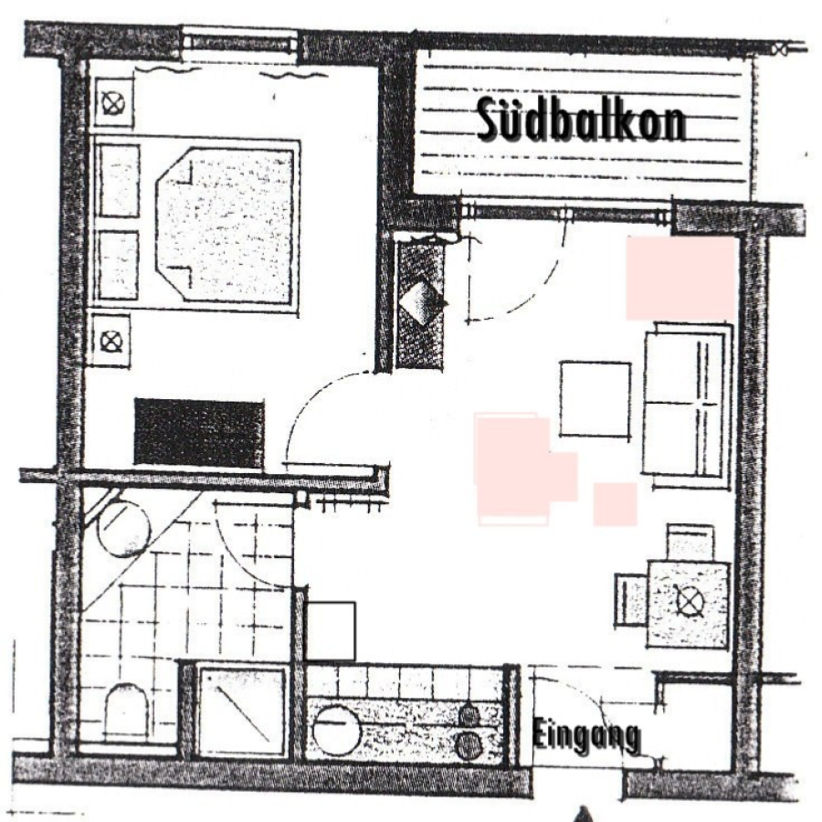 Schlafsofa im Wohnzimmer